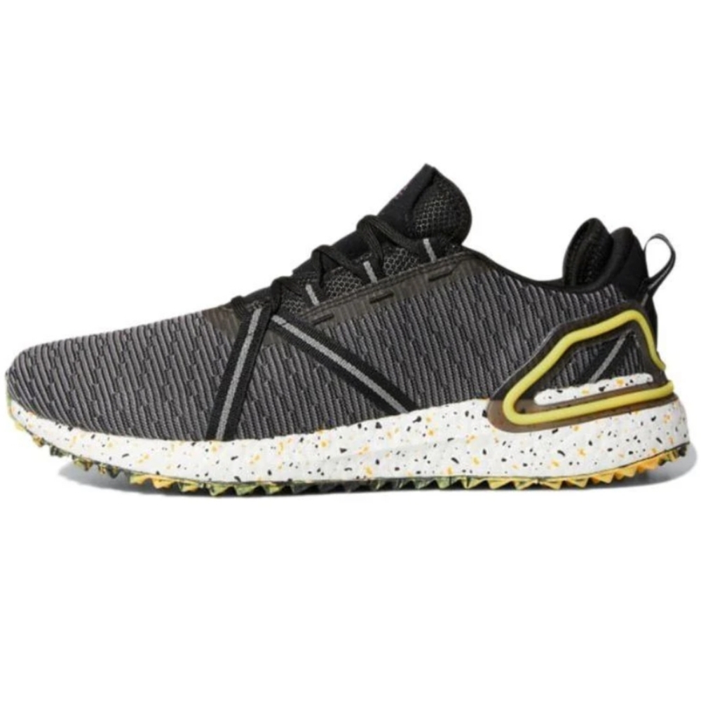 Adidas Solarthon Boost Men 13 Golf Shoes Spikeless Black Yellow White 092025 - Picture 2 of 6